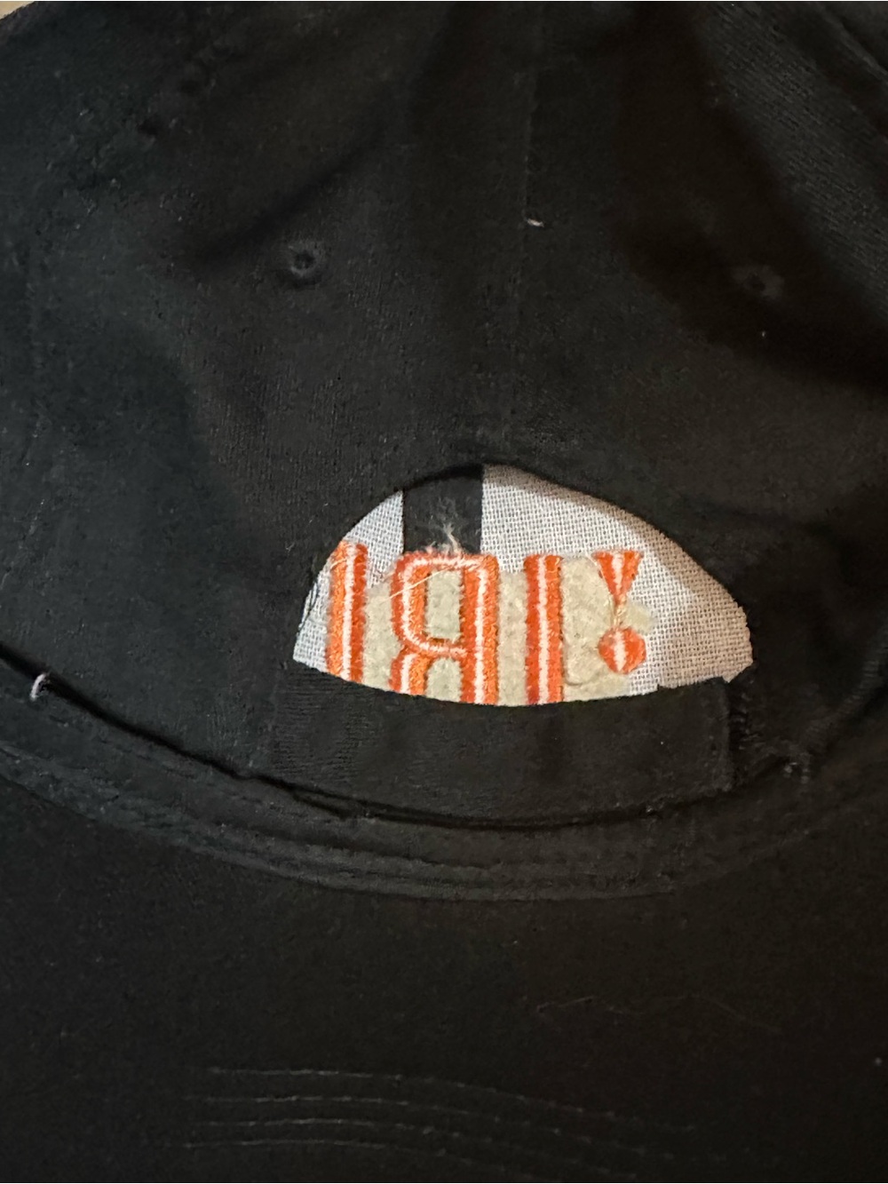 JBL Black Cap with Orange Logo - Men's Hat NWOT Velcro back strap. - Picture 2 of 5